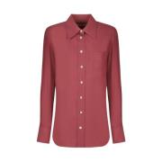 Klassieke Litchi Shirt Lanvin , Pink , Dames