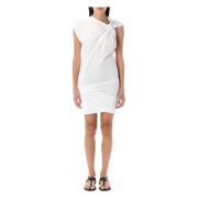 Witte Mini Jurk met Gedraaide Hals Isabel Marant Étoile , White , Dame...