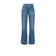 Wide Leg Denim Jeans Dondup , Blue , Dames