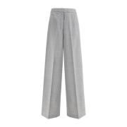 Hoge taille wol enkelbroek Fabiana Filippi , Gray , Dames