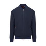 Polyester Parka Jas Waterdicht Winddicht Kiton , Blue , Heren