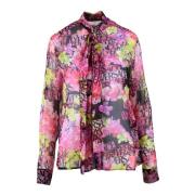 Zijden Collectie Shirt Versace , Multicolor , Dames