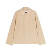 Beige Katoenen Poplin Buitenkleding Jil Sander , Beige , Heren