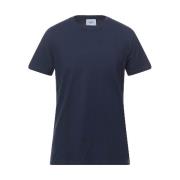 Katoenen T-shirt met Logoprint Dondup , Blue , Heren