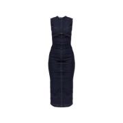 Denim jurk Geranio Sportmax , Blue , Dames