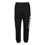 Katoenen Collectie Broek Versace , Black , Heren