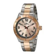 Stalen Quartz Analoog Horloge met Saffierglas Invicta , Gray , Heren