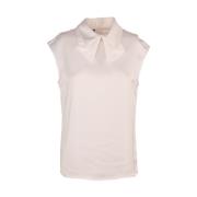 Satijnen Strik Top Emporio Armani , White , Dames