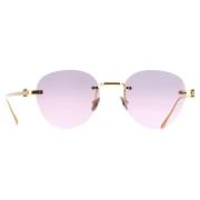 Pre-owned Yellow Gold sunglasses Cartier Vintage , Pink , Dames