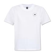 T-shirt met logo Adidas by Stella McCartney , White , Dames