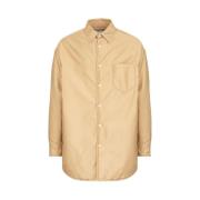 Beige Katoenen Oversized Shirt Maison Margiela , Beige , Heren