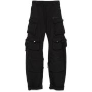 Zwarte Broek met Cargo Zakken The Attico , Black , Dames