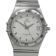 Pre-owned Stainless Steel watches Omega Vintage , White , Heren