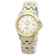 Pre-owned Yellow Gold watches Omega Vintage , White , Dames