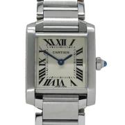 Pre-owned Stainless Steel watches Cartier Vintage , Beige , Dames