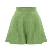 Polyester Flared Dames Shorts Kocca , Green , Dames