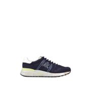 Blauwe Suède Nylon Sneakers Premiata , Blue , Heren