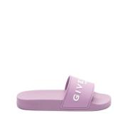 Orchidee Paarse Platte Zool Sandalen Givenchy , Purple , Dames