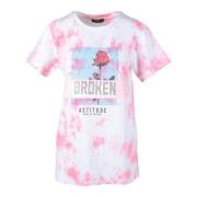 Casual katoenen T-shirt Twinset , Multicolor , Dames