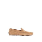 Bisquit Leren Mocassin met Rubberen Zool Tod's , Beige , Heren