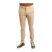 Slim Chino Katoenen Broek Dondup , Beige , Heren