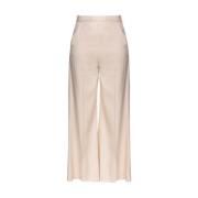 Wijde Lyocell broek Pinko , Beige , Dames