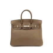 Pre-owned Leather handbags Hermès Vintage , Brown , Dames