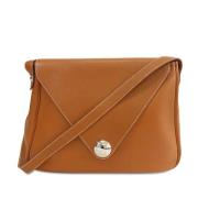 Pre-owned Leather shoulder-bags Hermès Vintage , Brown , Dames