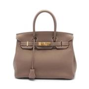 Pre-owned Leather handbags Hermès Vintage , Brown , Dames