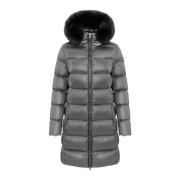 Grijze Winter Rits Hooded Donsjas Colmar , Gray , Dames