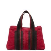 Pre-owned Canvas totes Hermès Vintage , Red , Dames