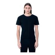 Geplooide T-shirt met korte mouwen Issey Miyake , Black , Heren