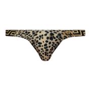 Dierenprint bikini onderkant Versace , Beige , Dames