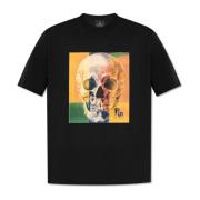 Bedrukt T-shirt PS By Paul Smith , Black , Heren