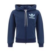 Hoodie met verstelbare capuchon en dubbele ritssluiting Adidas , Blue ...