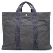 Pre-owned Canvas handbags Hermès Vintage , Gray , Dames