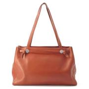 Pre-owned Leather handbags Hermès Vintage , Brown , Dames