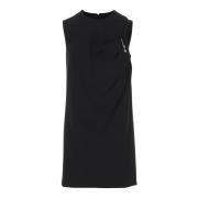 Elegante Zwarte Cocktailjurk Damesmode Versace , Black , Dames