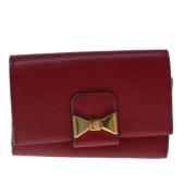 Pre-owned Leather wallets Chloé Pre-owned , Red , Dames