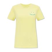 T-shirt met geborduurd logo PS By Paul Smith , Yellow , Dames