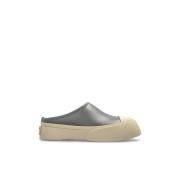 Leren platform slides Marni , Gray , Dames