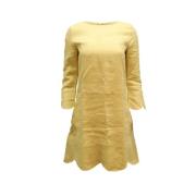 Pre-owned Linen dresses Chloé Pre-owned , Yellow , Dames