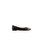 Zwarte leren ballerina flats Chloé , Black , Dames