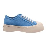 Denim Blauwe Veterschoenen Marni , Blue , Dames