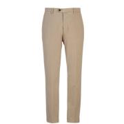 Slim Fit Katoenen Broek Briglia , Brown , Heren