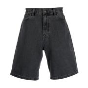 Denim Shorts Carhartt Wip , Black , Heren