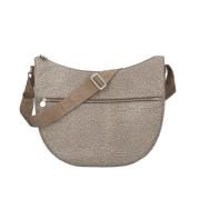 Beige Luna Tas Groot Borbonese , Beige , Dames