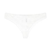 Doorschijnende String Tanga Slip Eres , White , Dames