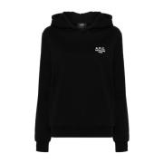 Biologisch Katoen Hoodie Standard Rue Madame A.p.c. , Black , Dames