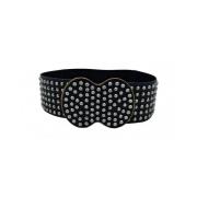 Studded Eco-Leren Taille Riem Aniye By , Black , Dames